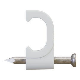 Držák s hřebíkem na ploché vedení (100 ks)