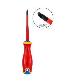 Šroubovák VDE SL/PZ1x80mm  S2, 1000V