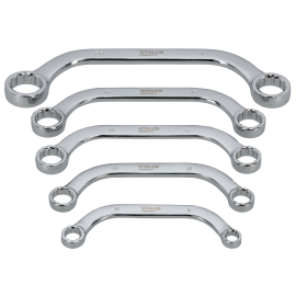 Klíč plochý typ C sada 5ks CrV