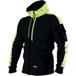 Mikina s kapucí MECHANICK černá S