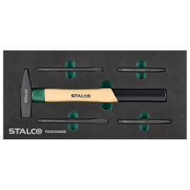 Sada nářadí-kladivo, děrovač, dláto 5 ks